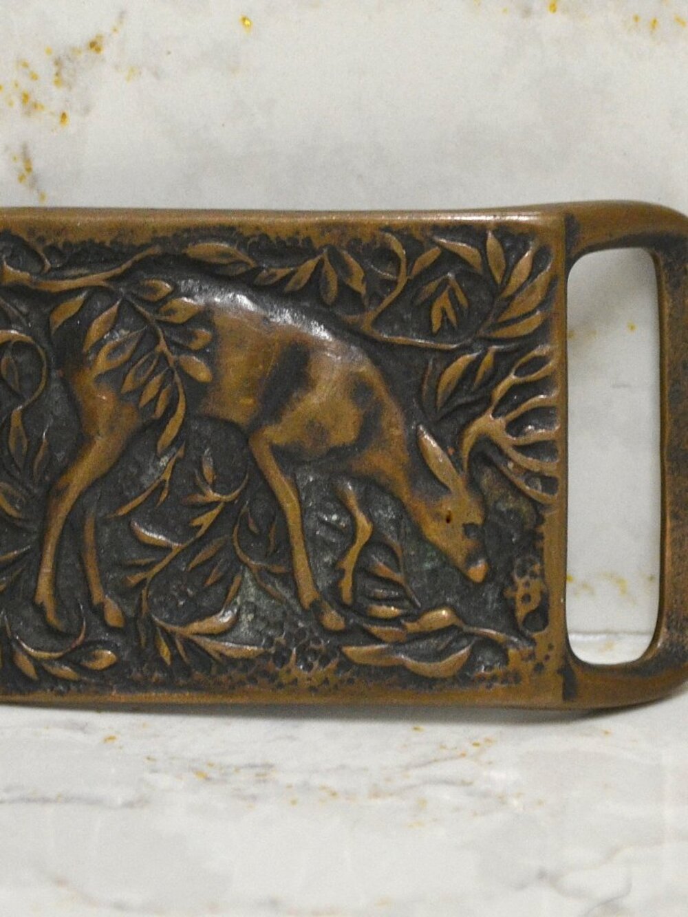 Tech Ether Guild Belt Buckle Whitetail Buck Deer